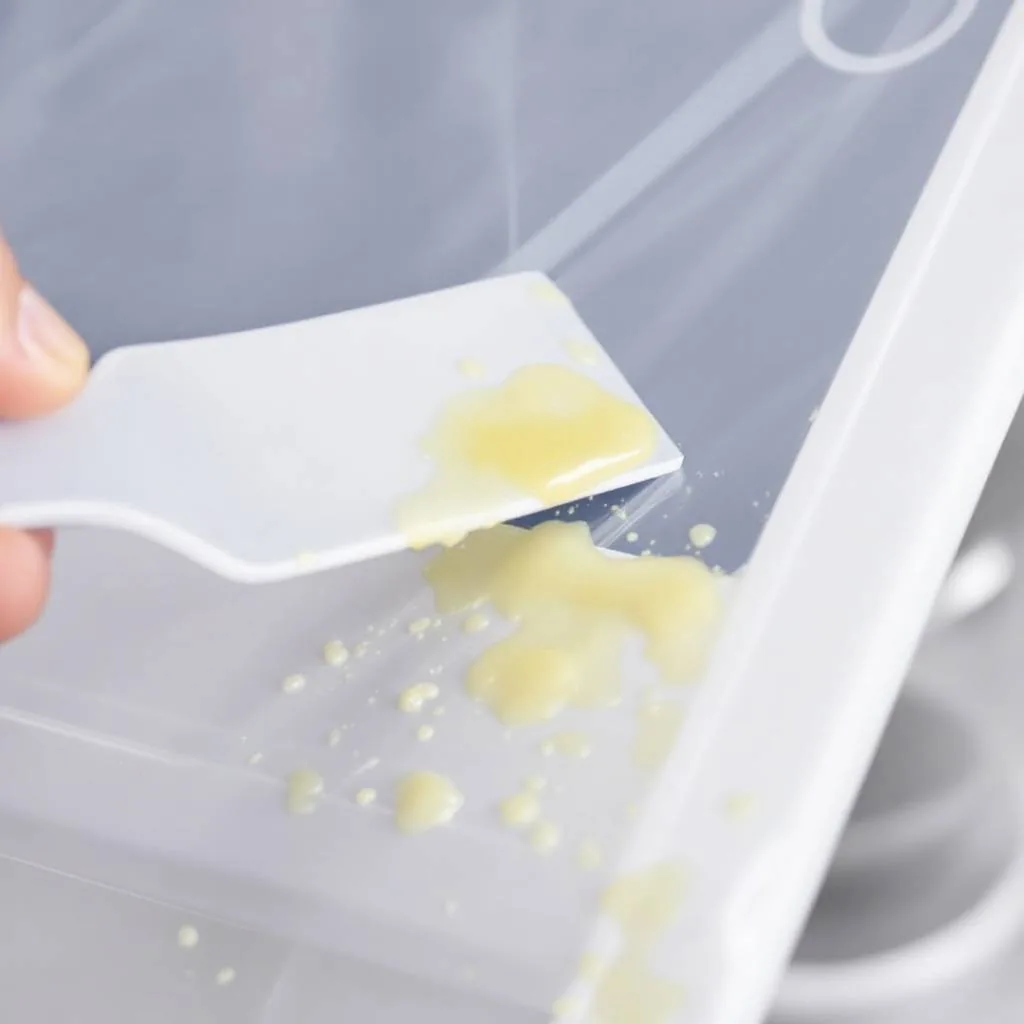 Enlever de la colle sur du plastique