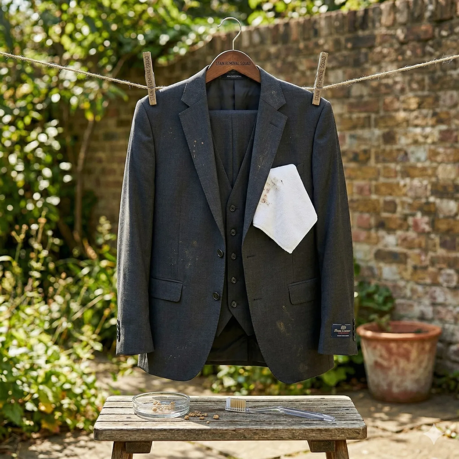 Veste de costume élégante sur un cintre large