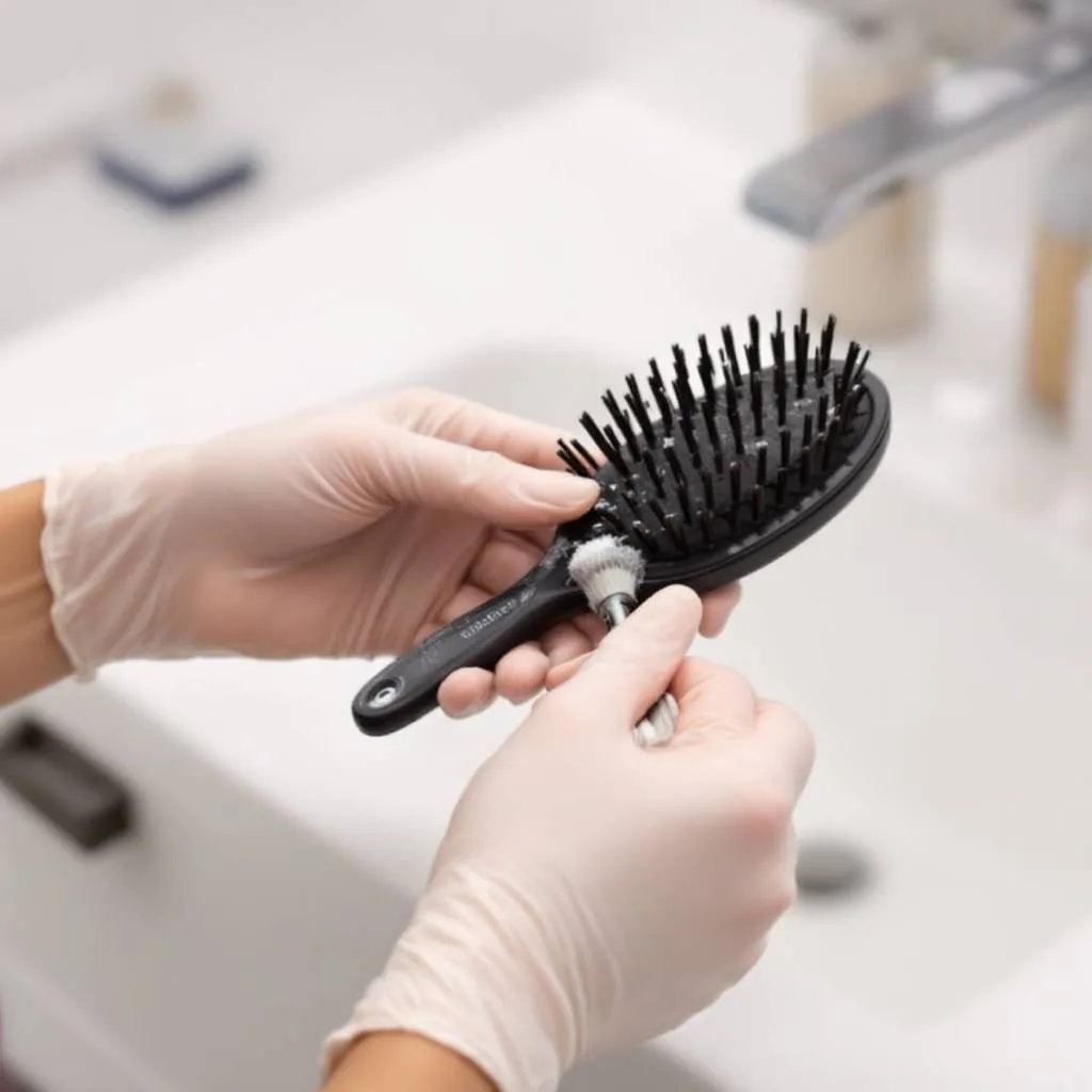 Nettoyer une brosse à cheveux