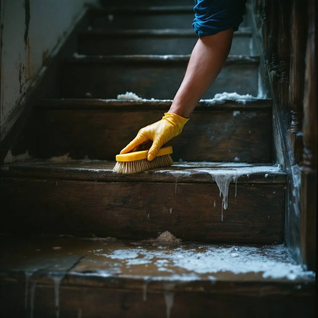 Nettoyer et protéger un escalier en bois