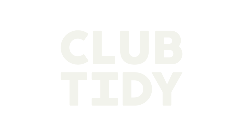 logo club tidy blanc