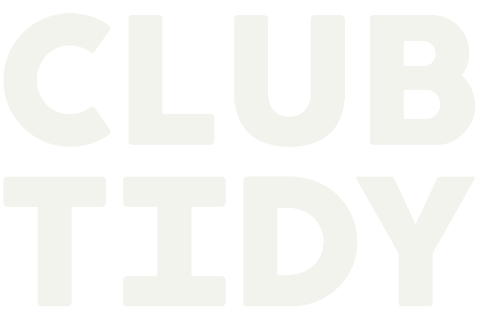 logo club tidy blanc