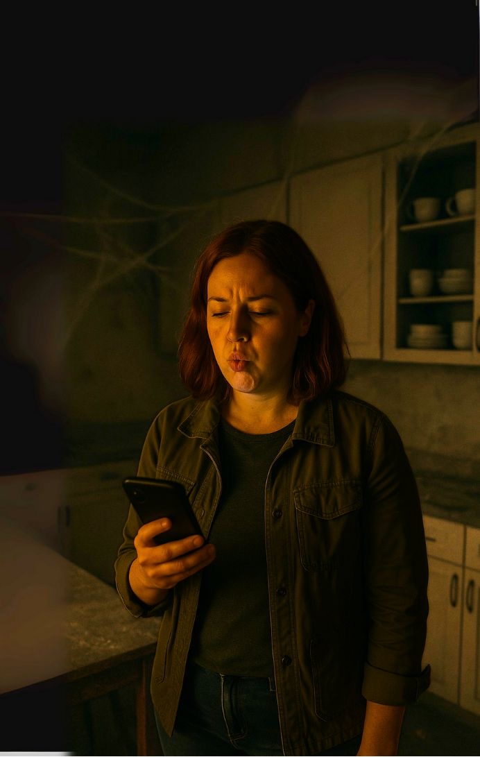 Personne utilisant son smartphone pour trouver une aide ménagère