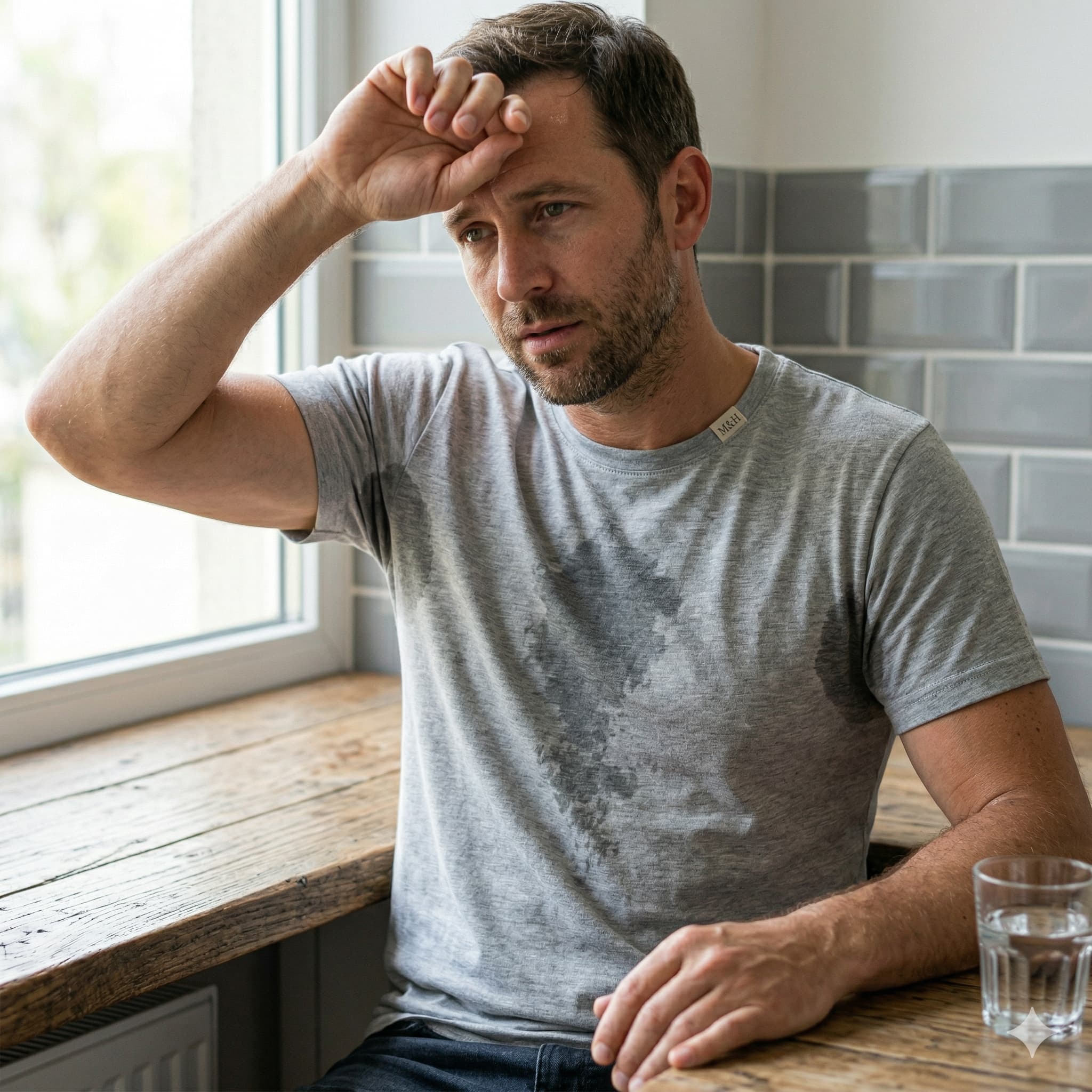 Nettoyage d'une tâche jaune de transpiration sur une chemise blanche