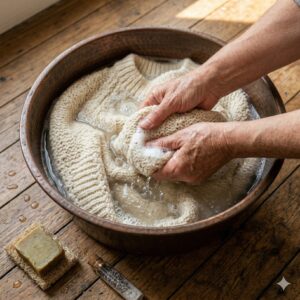 Laver un pull en laine