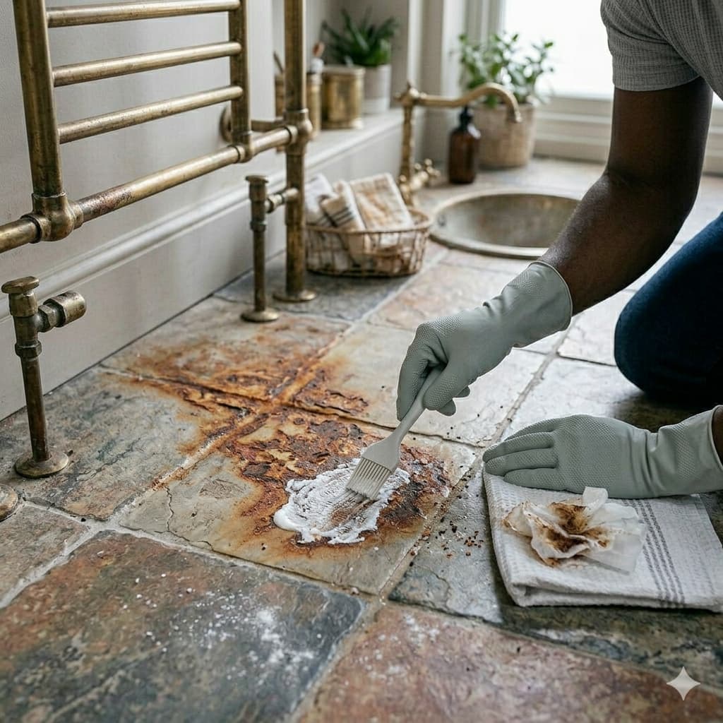 nettoyer rouille carrelage